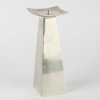 An Aluminium Pillar Candle Holder