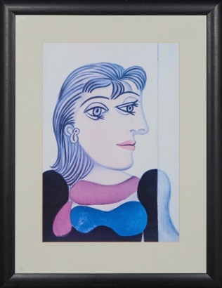 Buste de Femme au Foulard Mauve after Pablo Picasso Print