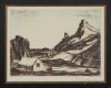 A Framed Etching titled Musterers Hut by E.C. Seelye