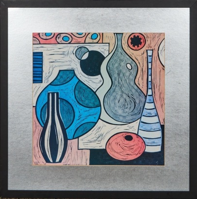 A Lisa Kesler Cubist Print "Vessels"