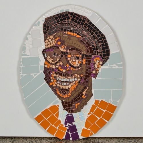 A Hanging Mosaic of Dizzy Gillespie