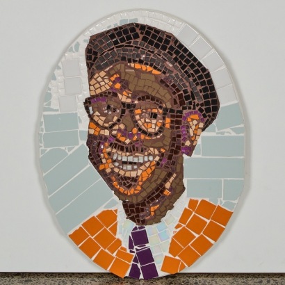 A Hanging Mosaic of Dizzy Gillespie