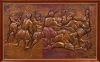 A Maori War Scene Pressed Copper by Leon Bailey