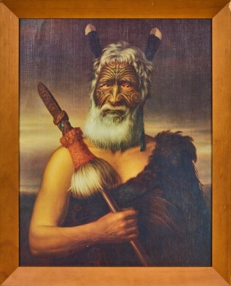 A Lindauer Reproduction Print of Rangi Topeora