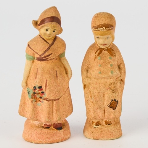 A Pair of Signed Spartan Potteries Figures