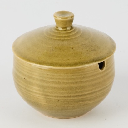 A Harry and May Davis Crewenna Pottery Celadon Jar