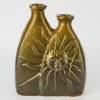 A Studio Glazed Terracotta Double Vase