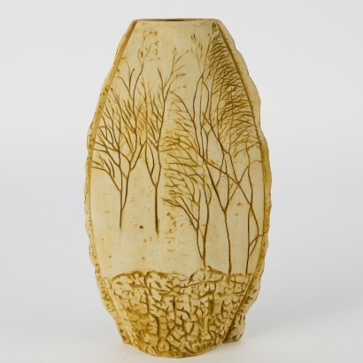 A Vintage Pottery Sgraffito Vase