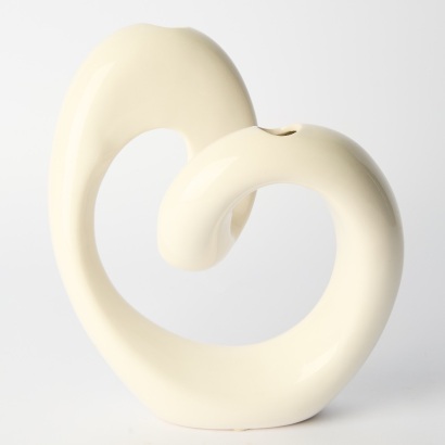 A Modern Contorted Ceramic Vase