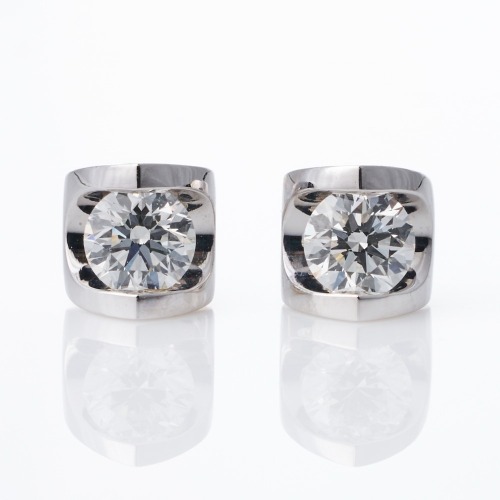 18ct White Gold, 0.50ct Diamond Stud Earrings