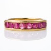 18ct Yellow Gold, Modern, 2.8mm Round Ruby Ring