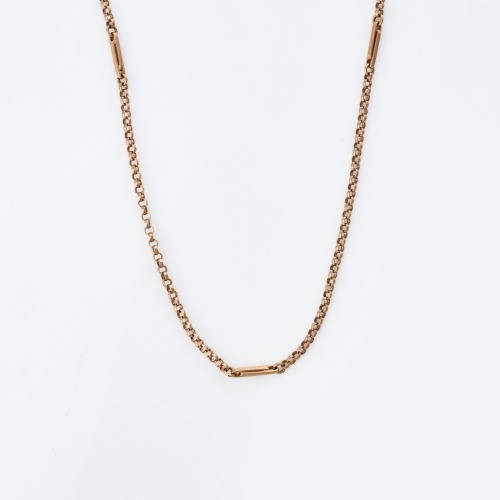 9ct Rose Gold, 142cm Long Muff Chain