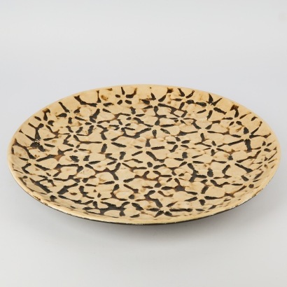 A Large Vintage Floral-Patterned Plate