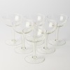 A set of six Hollow Stemmed Champagne Coupes