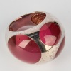 A Resin and Sterling Silver Ring, 1990s