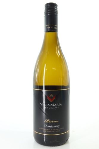 (1) 2018 Villa Maria Reserve Barrique Fermented Chardonnay, Gisborne