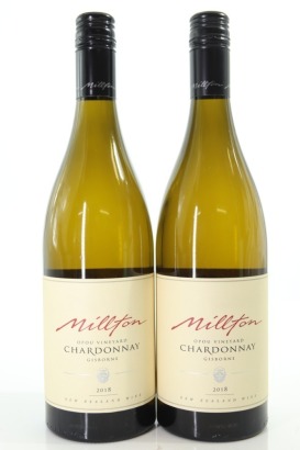 (2) 2018 Millton Opou Vineyard Chardonnay, Gisborne