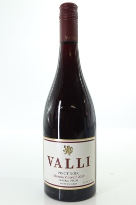 (1) 2019 Valli Gibbston Vineyards Pinot Noir, Gibbston