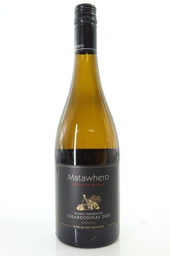 (1) 2020 Matawhero Church House Barrel Fermented Chardonnay, Gisborne