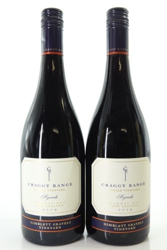 (2) 2019 Craggy Range Syrah, Gimblett Gravels [JR16.5]