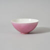 A Chinese Qing Dynasty Pink-glazed Conical Bowl (Da Qing Qianlong Nian Zhi Mark)