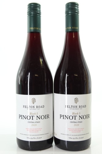 (2) 2020 Felton Road Block 5 Pinot Noir, Bannockburn [JR17] [RP95]