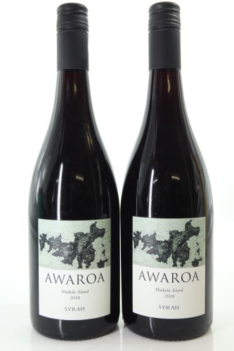 (2) 2018 Awaroa Winery Syrah, Waiheke Island