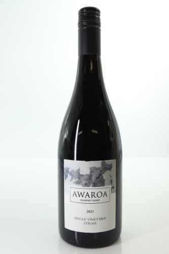 (1) 2021 Awaroa Winery Single Vineyard Syrah, Waiheke Island