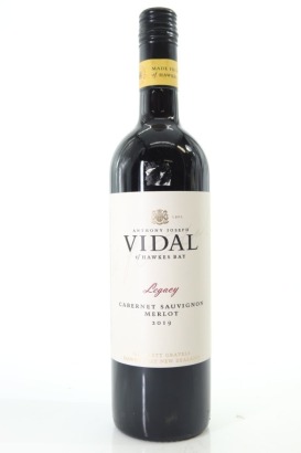 (1) 2019 Vidal Estate Legacy Cabernet Sauvignon - Merlot, Gimblett Gravels
