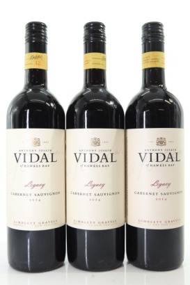 (3) 2014 Vidal Estate Legacy Cabernet Sauvignon, Gimblett Gravels [BC98]