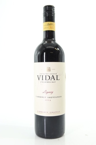 (1) 2014 Vidal Estate Legacy Cabernet Sauvignon, Gimblett Gravels [BC98]