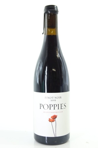 (1) 2019 Poppies Pinot Noir, Martinborough