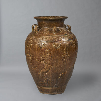 A Stoneware Urn