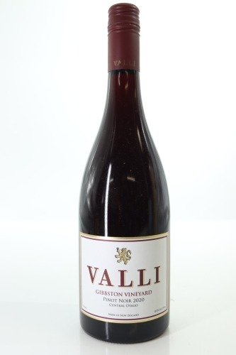 (1) 2020 Valli Gibbston Vineyards Pinot Noir, Gibbston