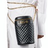 Gucci, Black Quilter Leather Zumi Bucket Bag - 5