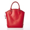 Louis Vuitton, Rouge Epi Leather Lockit Tote Bag