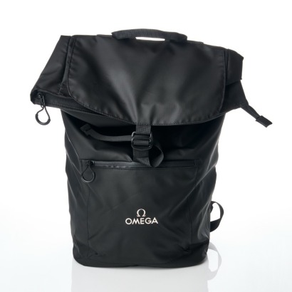 OMEGA / Emirates Team New Zealand, Black Backpack with Box, circa 2025