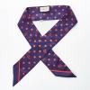 Gucci, Navy / Red Twilly with Box