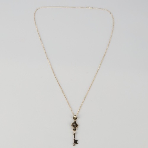 A Culet Sterling Silver Key Pendant