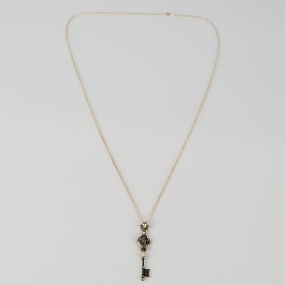 A Culet Sterling Silver Key Pendant