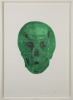 DAMIEN HIRST Lime Green/ Racing Green Skull - 2