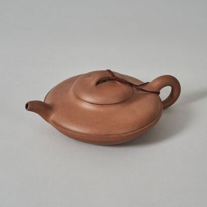 A Chinese Red Clay Teapot (Wang Yinchun Mark)