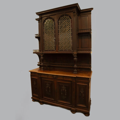 An Impressive Breakfront Bookcase&nbsp;