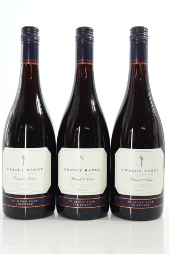 (3) 2017 Craggy Range Te Muna Road Vineyard Pinot Noir, Martinborough