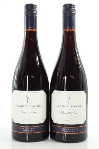 (2) 2012 Craggy Range Te Muna Road Vineyard Pinot Noir, Martinborough
