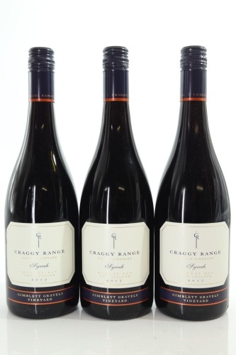 (3) 2017 Craggy Range Syrah, Gimblett Gravels
