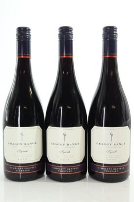 (3) 2017 Craggy Range Syrah, Gimblett Gravels