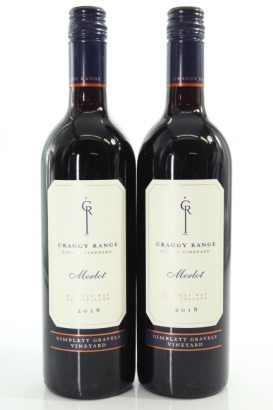 (2) 2018 Craggy Range Merlot, Gimblett Gravels