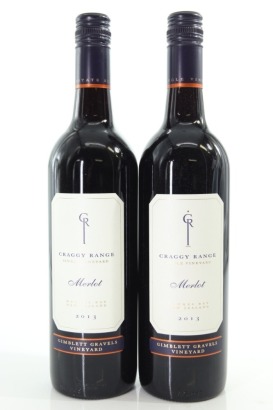 (2) 2013 Craggy Range Merlot, Gimblett Gravels