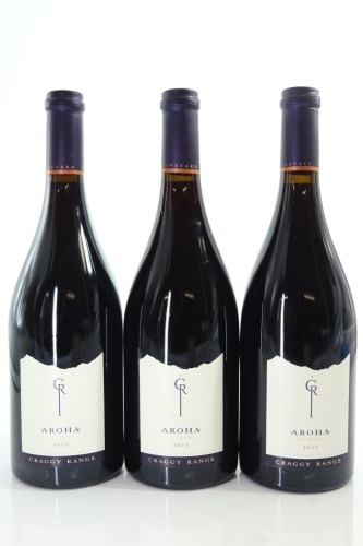 (3) 2017 Craggy Range Aroha Pinot Noir, Martinborough [JR17.5]